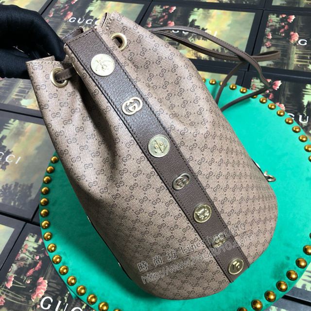 Gucci包 古馳雙肩包 574775啡膠小G Gucci新款後背包  gudj1268